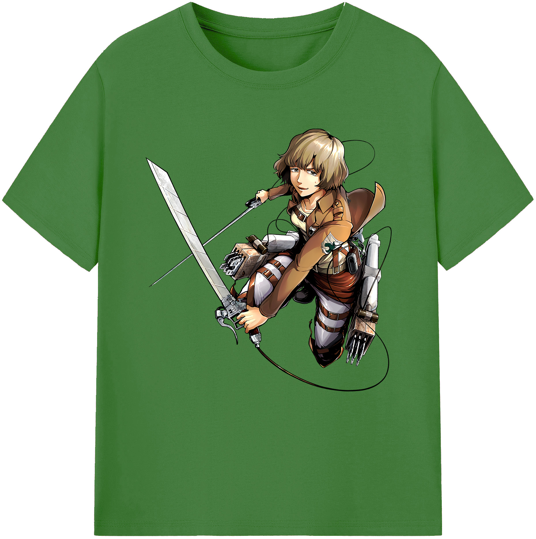 （画像用） 進撃の巨人 ヒツチ Attack on Titan Hitch レディースカジュアルプリントTシャツ（綿100％）